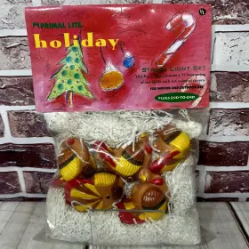 Prima Lite Artline 736757065756 Nos Primal Harvest Turkey Blow Mold String Lights Set Of 10 Thanksgiving