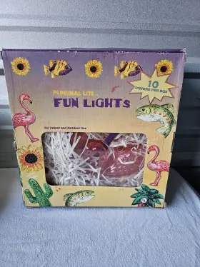 836717 Primal Lite Fun Lights 12 Ft. 10 Blowmold String Flamingos