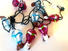 836408 Primal Lite 2 Sets Multicolor Hot Air Balloon String Light Indoor/outdoor Patio Decorations