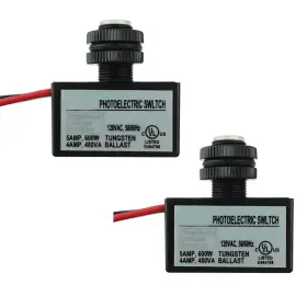 20250218003 Proshopping 2pcs Ac 120v Dusk To Dawn Photoelectric Switch With Automatic Illumination De