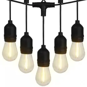 Pure Garden 445024256218 15 Vintage-style Edison Bulbs 50 Ft. Outdoor Plug-in Integrated Led Stri