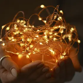 M150183 Pure Garden Outdoor Solar Sting Lights Fairy Lighting 100 Led 30 Feet Tree Decor