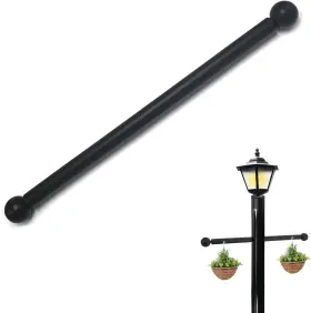 Qlpca20240525 Qancesd Lamp Post Cross Arm Steel Ladder Rest With Removable Knobs 16 Inch Cro