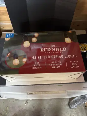Redshed 749394282349 Red Shed 48 Ft. 24 Led Outdoor String Lights