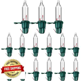 B0bdgxs9fz Remagr 500 Christmas Mini Light Bulbs 2.5v 0.425w 0.17a Green Base Warm White