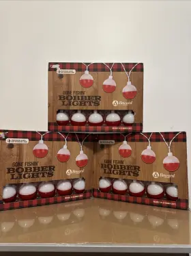 Reward Lodge 017149112532 New 3 Gone Fishinft 10 Led Bobber String Lights Indoor And Outdoor By