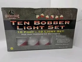 Rivers Edge 637424358009 Ten Trout And Bobber Light Set Indoor Outdoor 10