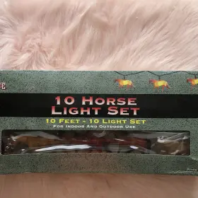 Rivers Edge 643323376003 10 Horse Light String Set Equestrian Lover Gift Sealed Box