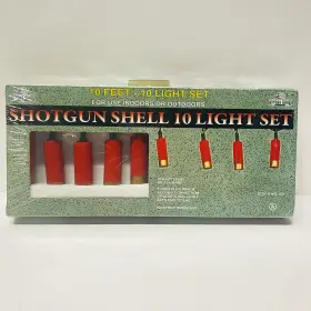 Rivers Edge 643323431009 Shotgun Shell String Lights 10 Shells Feet Light Set #431 Brand New Sealed