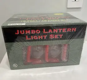 Rivers Edge Products 643323434000 Jumbo Lantern String Lights 10ft Cord 10 Rv/patio