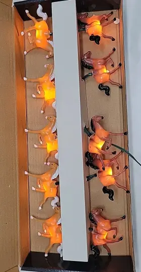 Rivers Edge Products 810025090012 10 Horse String Light Set Foot Indoor/outdoor Porch Deck