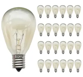 11we17 Rolay E17 Outdoor String Light Bulbs 11w Screw Base Incandescent Clear