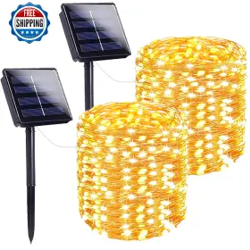 B082vzmhmr Sanjicha Extra-long 144ft Solar String Lights For Outside 2 Pack 400led Fairy Ligh