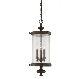 5-1222-40 Savoy House - 3 Light Outdoor Hanging Lantern-transitional Style With Rustic And 5-1222-40 Savoy House - 3 Light Outdoor Hanging Lantern-transitional Style With Rustic And