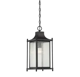 5-3455-bk Savoy House Dunnmore 1 Light Outdoor Hanging Lantern In Black By - 5-3455-bk Savoy House Dunnmore 1 Light Outdoor Hanging Lantern In Black By -