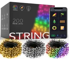Seasonal Llc 810126261533 Vivvi App-based Customizable Color-changing Indoor/outdoor String Lights 65 Ft