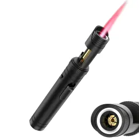 Hy-9036 Semlos Butane Torch Lighter Mini Blow Torch- 360 Black 1 Pack