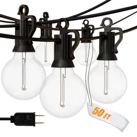 Senqwfa 711181094183 50ft Outdoor String Lights Waterproof Dimmable Shatterproof Globe Led Patio Ligh