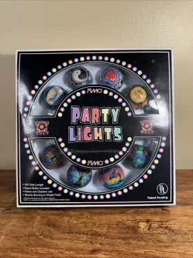 Seventh Sense 028208212346 Rare 1998 Psychedelic Millefiori Style 10feet String Party Lights