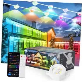 Led80 Shenzhen Liris Lighting Co Ltd. Permanent Outdoor Lights 150ft For Outside House With 120 120leds