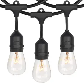 Gls-16j2-e26s Shine Hai Fba 2-pack 48foot Heavy Duty Outdoor Lights Edison Vintage Dimmable 11s14 Bulbs With 15