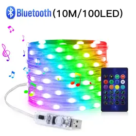 Shopsmart Hub 726084552067 20m Dream Color Usb 5v Led Sting Light Bluetooth Music App Rgbic Addressable Fai
