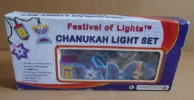 Sj-14587 Shulsinger Judaica Ltd. Festival Of Lights Chanukah Light Set Stars Dreidels And Menorahs