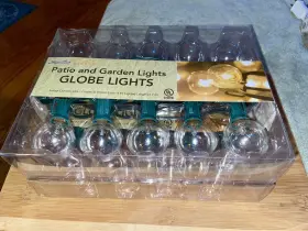 622g6112 Sienna Clear Globe 20 Light Patio Party String Lights 9 Ft. 2 Sets Indoor/outdoor Nib