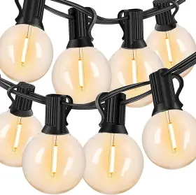 B08tsvd141  Silikang String Lights Led G40 Globe Waterproof Light With 25 Bulbs Ul Listd For I