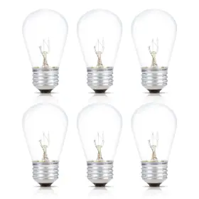 Inc-11s14e26c-6pc Simba Lighting String Light Outdoor S14 Replacement Bulb 11w E26 Medium Screw