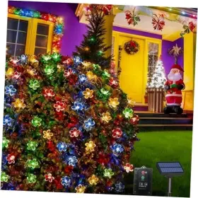 202312solar-st-fu Skywattz Outdoor Solar 1pack- Multi Color-33 Feet Flower Color-100d 1-flower