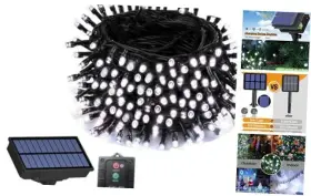 202315solar-st200-white-1p Skywattz Solar String Lights For Outside 1pack-white-66 Feet White-200d 1