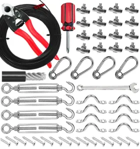Rsq-slhk170 Smart Rsq Cut7 String Lights Hanging Kit Outdoor Light Guide Wire 7 Inch Cable Cutter For Outsi
