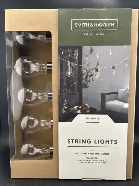 Smith & Hawken 028208875558 And 10 String Lights Indoor/outdoor Brand New In Box