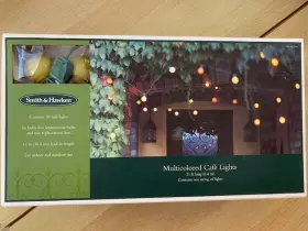 Smith & Hawken 490840203561 And Multicolored Cafe Patio 20 Lights 21ft String 12 Inch Lead Nos 2006