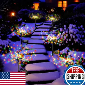 B0dt5cc233 Soarling Colorful Solar Firework Garden Lights Outdoor Waterproof 200 Led
