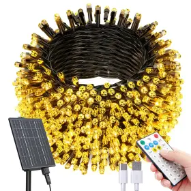 B0fl2c7f53 Solarbaby 142ft 400 Led Warm White Solar String Lights Outdoor Christmas