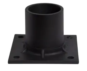 S347-bk Solus Pier Mount Adapter For 3ftft Diameter Stub Post Powder Coated And