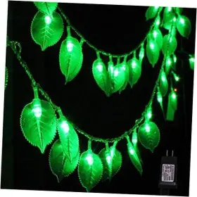 Lt0060-100l-p Soskakiist Electronic Co. Ltd Plug In Green Leaf String Lights 33ft 100 Led 100leds