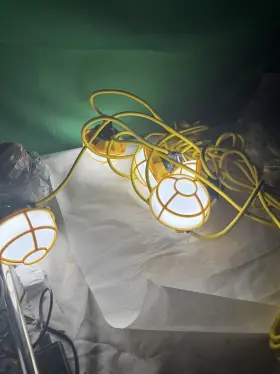 7174sw Southwire Led String Light 50ft Yellow 6000-lumens 18/3 Sjtw Power Supply Cord