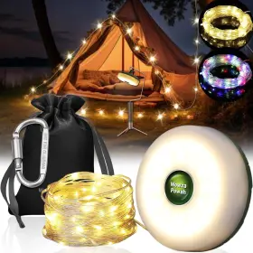 Kxk-828-sp Sprian 2 In 1 Camping String Lights Set - Outdoor Portable Stowable Stri