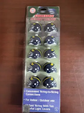String Party Lights University Of Michigan Wolverines 10 - 2 Fo 657175207897 Inch Football Helmets
