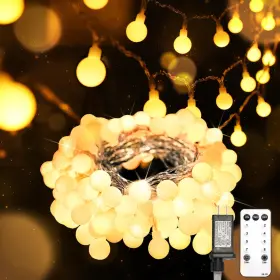 B0cvxff38m Suddus 33ft 100 Led Globe String Lights Remote Control Indoor Outdoor Decor