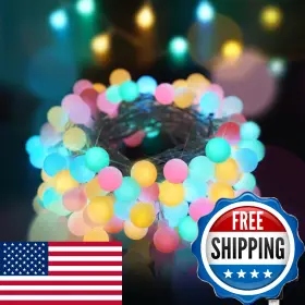 B0fjwx2dsd Suddus Pastel Easter String Lights 66ft 200 Led Connectable Globe Indoor Fairy L