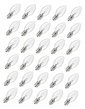 Cb100022hzd-b Sun Light Lighting Industrial Co. Ltd. 30-pack C9 Incandescent Bulbs Warm White Vintage Christmas Clear