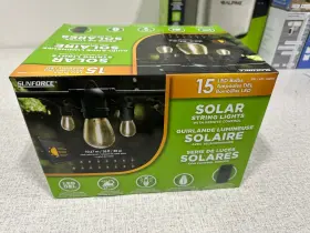 1600200 Sunforce 15 Led Bulbs Solar String Light