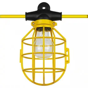 Sunlite 445010422412 50 Ft. 14/2/sl 5-light Indoor Outdoor Commercial Grade Cage Work String Lights