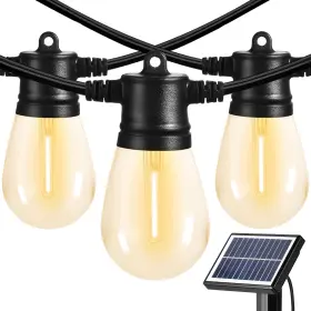 Sunthin 744759384010 Outdoor Solar String Lights 48ft Patio With Usb Rechargeab