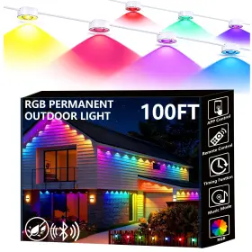 B0fwhlh2zj Sunwuko Permanent Outdoor Lights 100ft Smart Eave With Rgb Led Light Ip