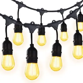 Superdanny022-06 Superdanny 52ft Outdoor Led String Lights Shatterproof Ul Listed 2ft Spacing With 26 Pla
